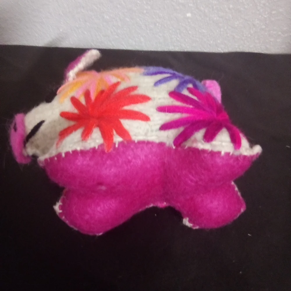 Colorful Wool Floral Plush Toy ( Home )